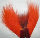 ����� ������ ����� ������� ��������� Bucktail pieces hot orange